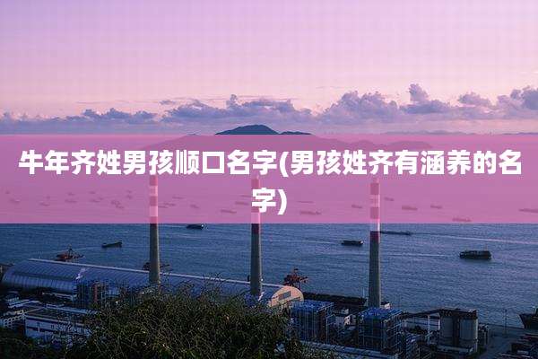 牛年齐姓男孩顺口名字(男孩姓齐有涵养的名字)
