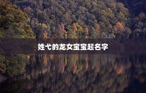 姓弋的龙女宝宝起名字