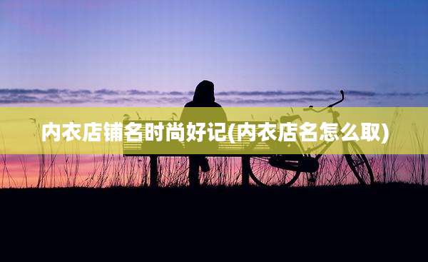 内衣店铺名时尚好记(内衣店名怎么取)