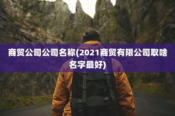 商贸公司公司名称(2021商贸有限公司取啥名字最好)