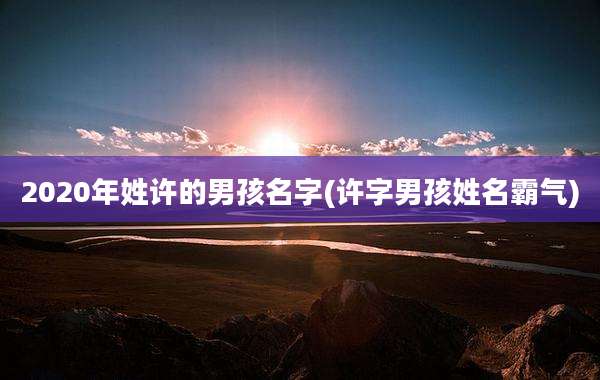 2020年姓许的男孩名字(许字男孩姓名霸气)