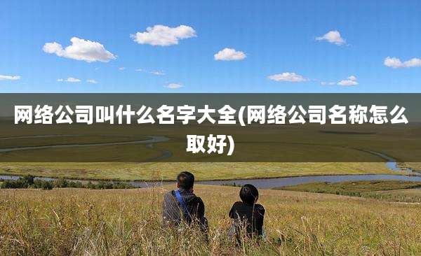网络公司叫什么名字大全(网络公司名称怎么取好)