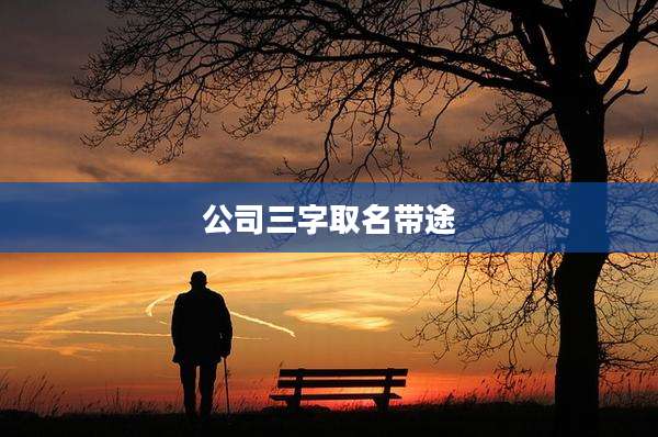 公司三字取名带途