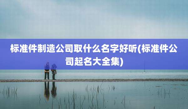 标准件制造公司取什么名字好听(标准件公司起名大全集)