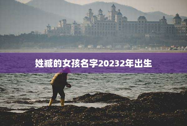 姓臧的女孩名字20232年出生