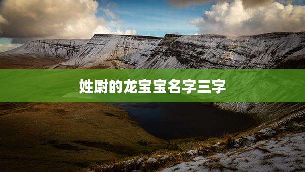 姓尉的龙宝宝名字三字