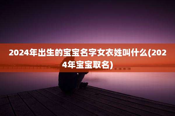 2024年出生的宝宝名字女衣姓叫什么(2024年宝宝取名)