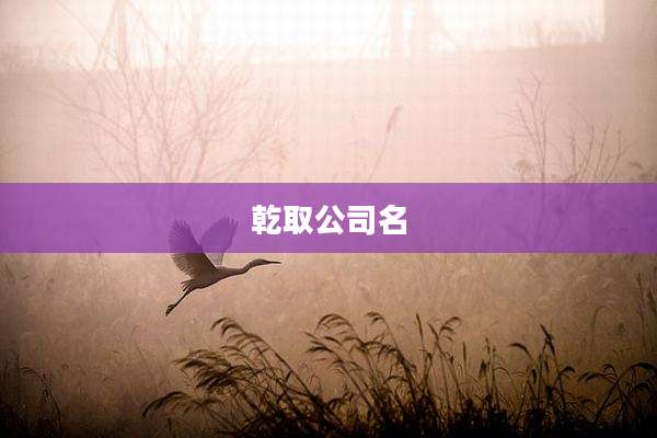 乾取公司名