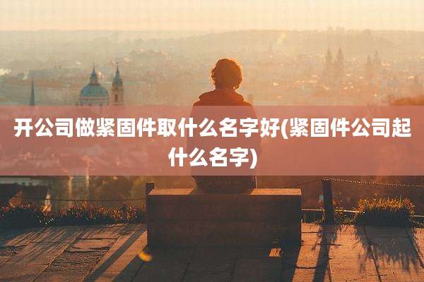 开公司做紧固件取什么名字好(紧固件公司起什么名字)