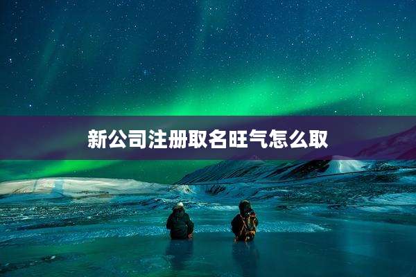 新公司注册取名旺气怎么取