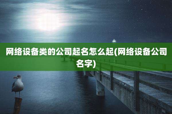 网络设备类的公司起名怎么起(网络设备公司名字)