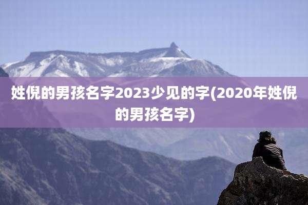 姓倪的男孩名字2023少见的字(2020年姓倪的男孩名字)