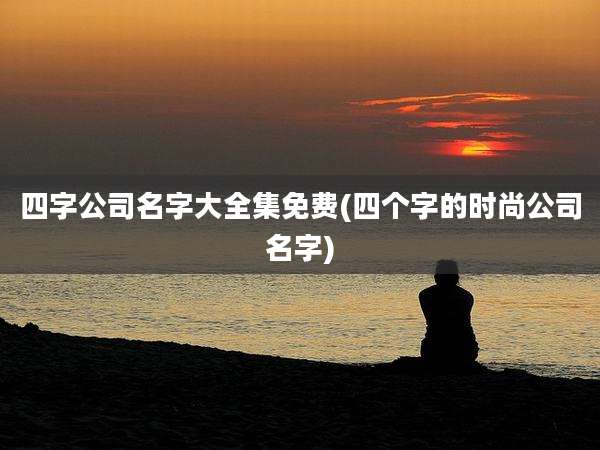 四字公司名字大全集免费(四个字的时尚公司名字)