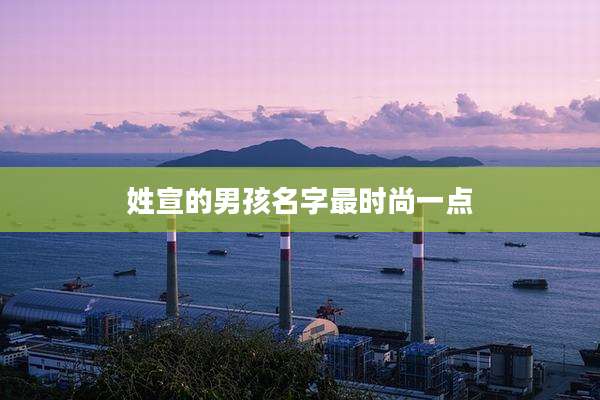 姓宣的男孩名字最时尚一点