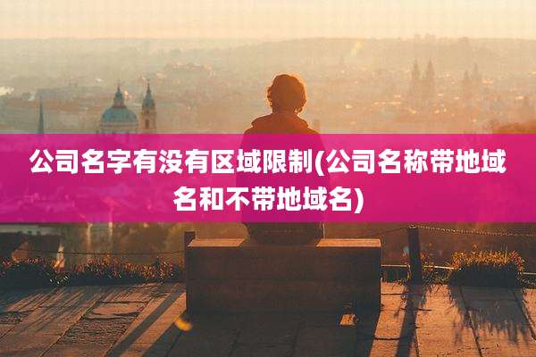 公司名字有没有区域限制(公司名称带地域名和不带地域名)