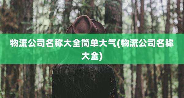 物流公司名称大全简单大气(物流公司名称大全)