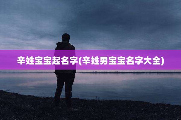 辛姓宝宝起名字(辛姓男宝宝名字大全)