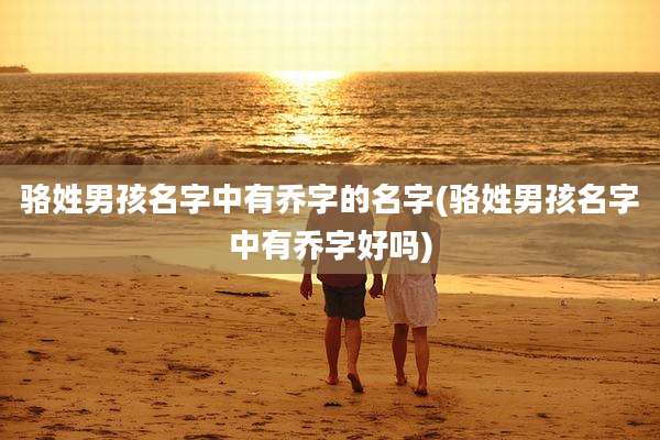 骆姓男孩名字中有乔字的名字(骆姓男孩名字中有乔字好吗)