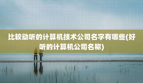 比较动听的计算机技术公司名字有哪些(好听的计算机公司名称)
