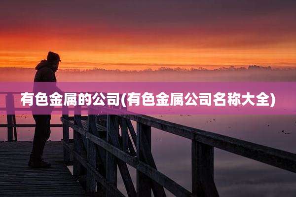 有色金属的公司(有色金属公司名称大全)