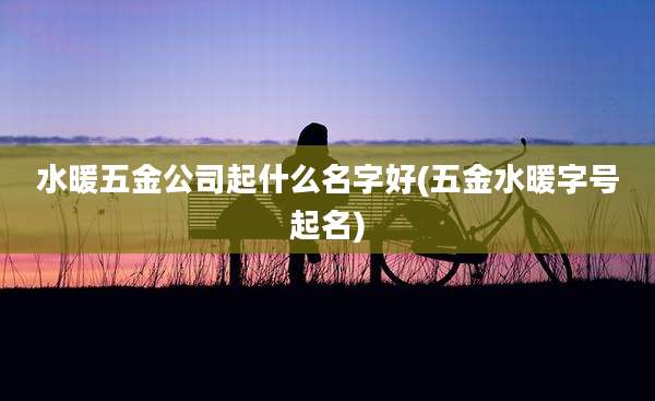 水暖五金公司起什么名字好(五金水暖字号起名)