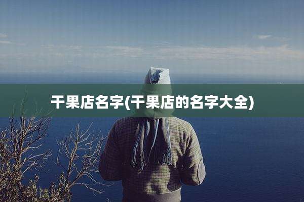 干果店名字(干果店的名字大全)