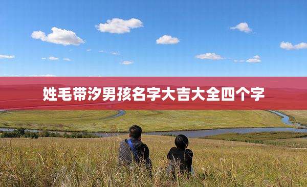 姓毛带汐男孩名字大吉大全四个字