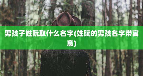 男孩子姓阮取什么名字(姓阮的男孩名字带寓意)