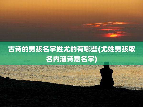 古诗的男孩名字姓尤的有哪些(尤姓男孩取名内涵诗意名字)