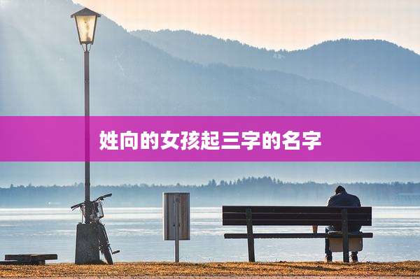 姓向的女孩起三字的名字