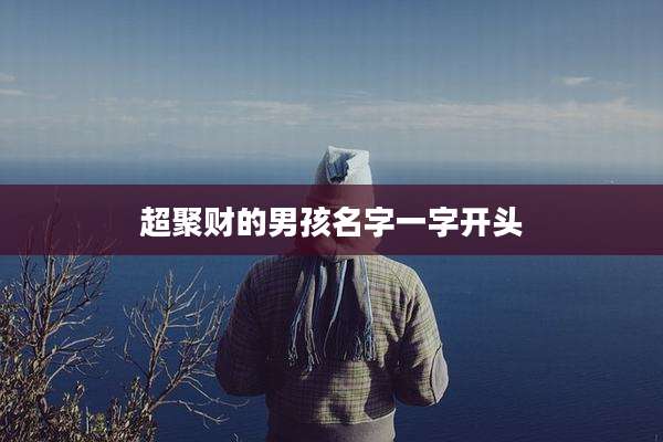 超聚财的男孩名字一字开头