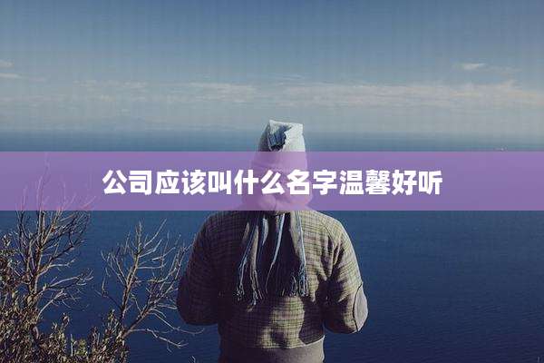公司应该叫什么名字温馨好听