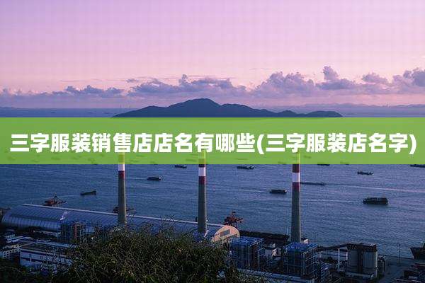 三字服装销售店店名有哪些(三字服装店名字)