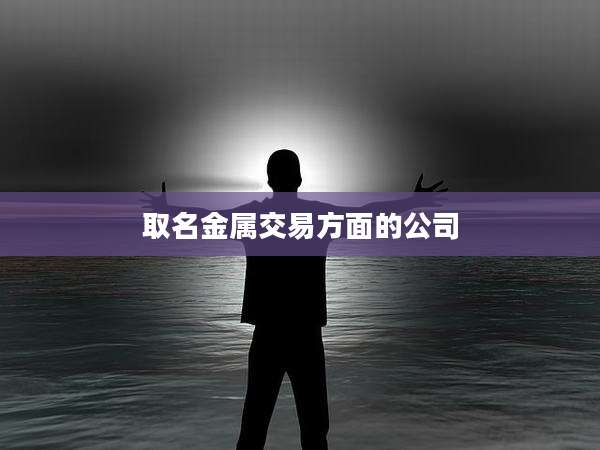 取名金属交易方面的公司
