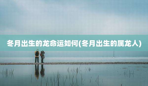 冬月出生的龙命运如何(冬月出生的属龙人)