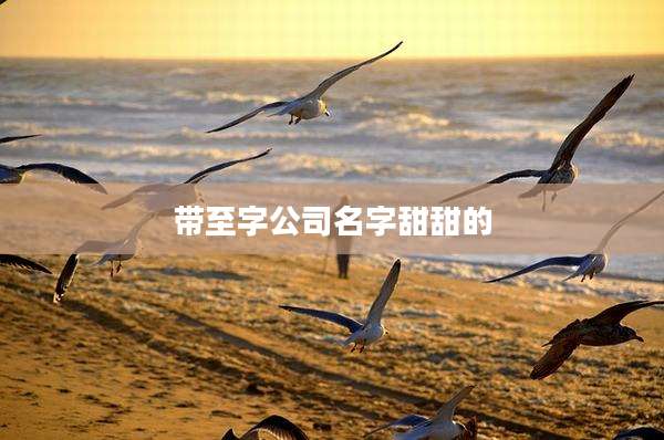 带至字公司名字甜甜的