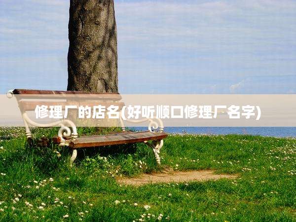 修理厂的店名(好听顺口修理厂名字)