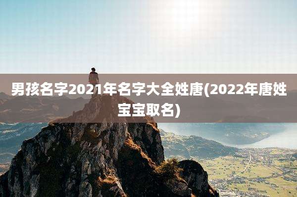 男孩名字2021年名字大全姓唐(2022年唐姓宝宝取名)