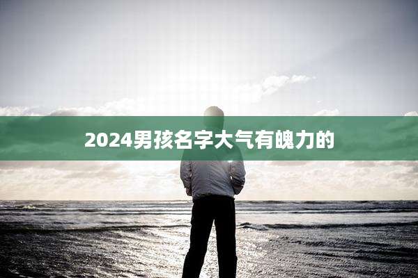 2024男孩名字大气有魄力的