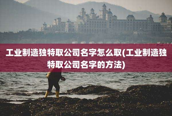 工业制造独特取公司名字怎么取(工业制造独特取公司名字的方法)