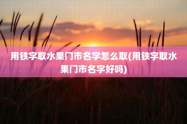 用铁字取水果门市名字怎么取(用铁字取水果门市名字好吗)