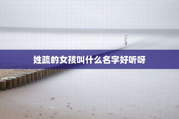 姓疏的女孩叫什么名字好听呀
