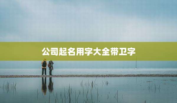 公司起名用字大全带卫字