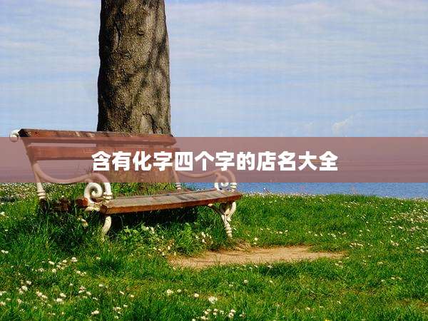 含有化字四个字的店名大全