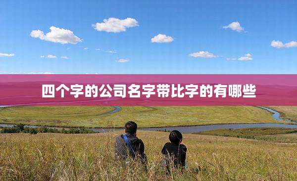 四个字的公司名字带比字的有哪些