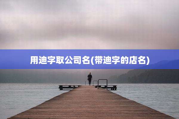 用迪字取公司名(带迪字的店名)