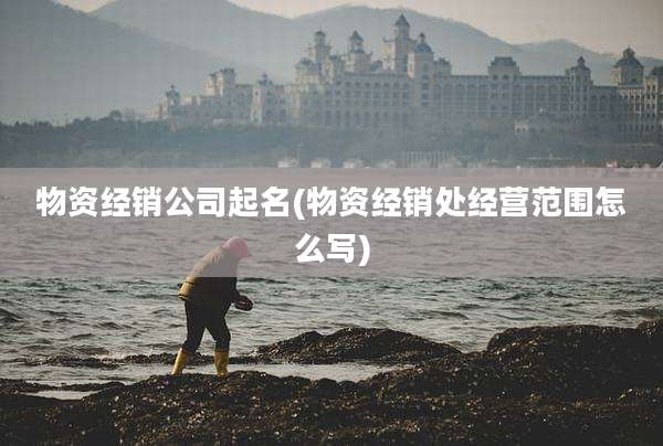 物资经销公司起名(物资经销处经营范围怎么写)