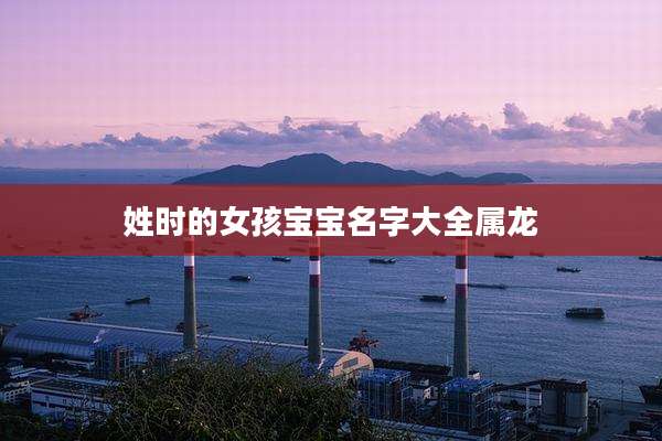 姓时的女孩宝宝名字大全属龙