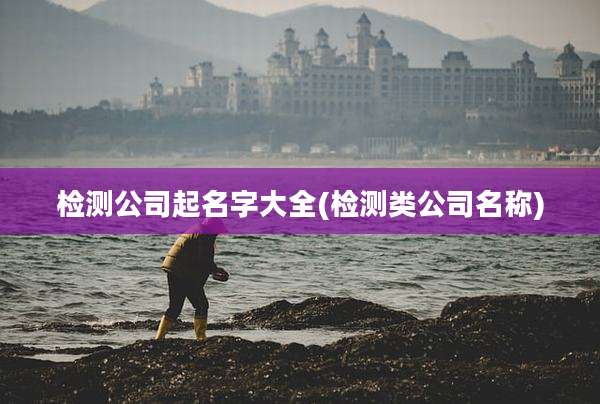 检测公司起名字大全(检测类公司名称)