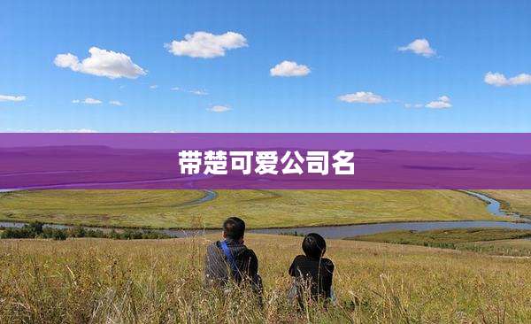 带楚可爱公司名